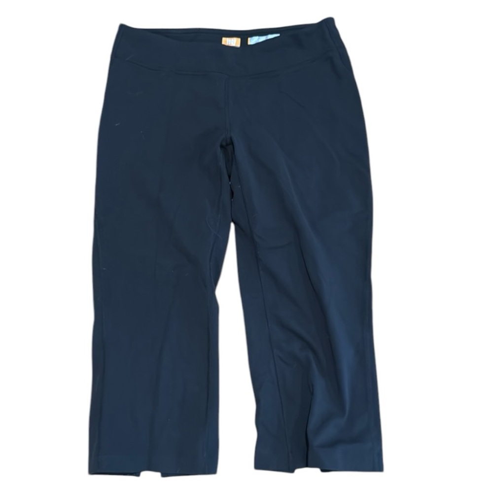 Lucy lotus collection medium black athletic capris.